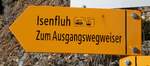 (285'225) - Wegweiser zum PostAuto am 6. M�rz 2026 in Isenfluh