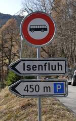 (285'228) - Fahrverbot f�r Busse am 6. M�rz 2026 in Isenfluh