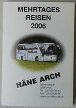 (249'808) - Hne-Mehrtagesreisen 2006 am 7.