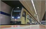 Der neue FART ABe 8/16 (UIC 90 85 1105-8) wartet im unterirdischen SSIF Valle Vigezzo Bahnhof als PE 72 47 auf die Abfahrt nach Locarno. 

22. August 2025