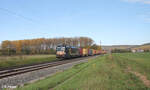 X4E 613 alias 193 613 zieht bei Retzbach-zellingen ein Containerzug in Richtung Würzburg.