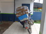(211'746) - Mit Paketen �berladenes Post-Motorrad - M 344'984 - am 20.