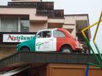 (128'708) - Fiat 500 als Werbung f�r eine Pizzeria am 13.
