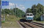 Die SNCF BB 22391 ist mit ihrem TER 96564 von Genève nach Lyon unterwegs und fährt durch den Bahnhof von Pougny-Chancy.