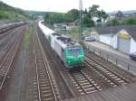 Das Frettchen 437002 der SNCF verlsst am 19.08.2010 Linz (Rhein) in Richtung Norden.