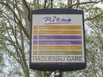 (204'118) - Bus-Haltestelle - Haguenau, Gare - am 26.