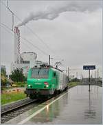 Die SNCF BB 37053 auf dem Weg nach Basel Rangierbahnhof (Muttenz) bei der Durchfahrt in Basel St.Johann.