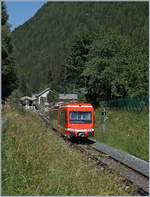 Der SNCF Z 850 N° 52 (94 87 0001 854-2F-SNCF) als TER 18988 nach Les Houches kurz nach Vallorcine.