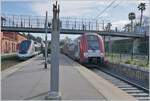 In Antibes wartet links im Bild wartet ein TGV auf die Abfahrt nach Paris Gare de Lyon, rechts im Bild der Z 26586 als Regionalzug in Richtung Nice. 

27. März 2025