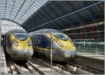 Eurostar Züge 320 BR Class 374 in London St Pancras.