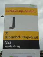 (138'839) - AAGL-Haltestelle - Liestal, Bahnhof - am 16. Mai 2012
