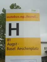 (138'855) - AAGL-Haltestelle - Liestal, Bahnhof - am 16. Mai 2012
