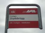(138'453) - AFA-Haltestelle - Frutigen, Zrydsbr�gg - am 6.