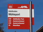 (200'229) - AFA-Haltestelle - Adelboden, M�hleport - am 25.