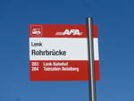 (201'677) - AFA-Haltestelle - Lenk, Rohrbr�cke - am 17.