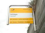 (129'914) - PostAuto-Haltestelle - Castrisch, Schleps - am 18.