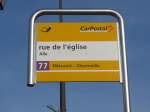 (157'481) - PostAuto-Haltestelle - Alle, rue de l'�glise - am 23.