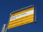 (158'056) - PostAuto-Haltestelle - Grimisuat, Home les Cr�tes - am 1.