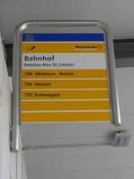 (163'271) - PostAuto-Haltestelle - Nesslau-Neu St.