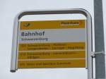 (164'673) - PostAuto-Haltestelle - Schwarzenburg, Bahnhof - am 13.