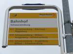 (164'674) - PostAuto-Haltestelle - Schwarzenburg, Bahnhof - am 13.