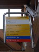 (168'255) - PostAuto-Haltestelle - Lenzerheide/Lai, Post - am 2.