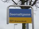 (168'880) - PostAuto-Haltestelle - B�lach, Seemattgasse - am 24.