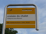 (173'218) - PostAuto-Haltestelle - Valeyres-sous-Rances, crois�e du chalet - am 21.