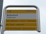 (175'035) - PostAuto-Haltestelle - Andermatt, Bahnhof - am 18.