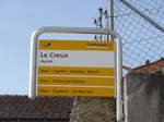 (178'962) - PostAuto-Haltestelle - Ayent, Le Creux - am 12.