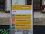 (186'050) - PostAuto-Haltestelle - Del�mont, Gare - am 21.
