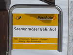 (188'471) - PostAuto-Haltestelle - Saanenm�ser, Bahnhof - am 12.