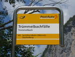 (194'437) - PostAuto-Haltestelle - Tr�mmelbach, Tr�mmelbachf�lle - am 25.