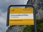 (194'442) - PostAuto-Haltestelle - Tr�mmelbach, Tr�mmelbachf�lle - am 25.