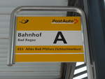 (194'868) - PostAuto-Haltestelle - Bad Ragaz, Bahnhof - am 15.