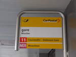 (203'569) - PostAuto-Haltestelle - Moutier, gare - am 13.