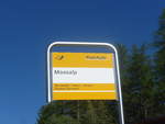 (208'983) - PostAuto-Haltestelle - Moosalp - am 18.