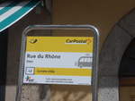 (209'507) - PostAuto-Haltestelle - Sion, Rue du Rh�ne - am 9.