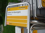 (216'973) - PostAuto-Haltestelle - Del�mont, Salle St-Georges - am 10.