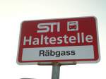 (133'310) - STI-Haltestelle - Thierachern, R�bgass - am 16.