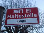 (136'843) - STI-Haltestelle - Niederstocken, S�ge - am 22.