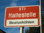 (137'050) - STI-Haltestelle - Sundlauenen, Beatush�hlen - am 28.
