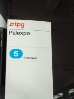 (132'844) - TPG-Haltestelle - Gen�ve, Palexpo - am 10.