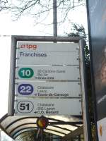 (132'850) - TPG-Haltestelle - Gen�ve, Franchises - am 10.