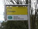 (189'262) - TPG-Haltestelle - Gen�ve, Palexpo - am 12.