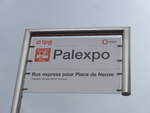 (202'164) - TPG-Haltestelle - Gen�ve, Palexpo - am 11.
