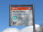 (202'314) - TPG-Haltestelle - Meyrin, Gare - am 11. M�rz 2019