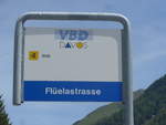 (218'918) - VBD-Haltestelle - Davos, Fl�elastrasse - am 20. Juli 2020