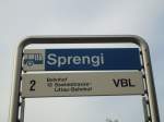 (132'967) - VBL-Haltestelle - Emmenbr�cke, Sprengi - am 11.