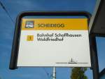 (136'155) - VBSH-Haltestelle - Neuhausen, Scheidegg - am 25.